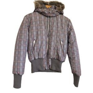 Michael F. Hooded Puffer Jacket size L NWT